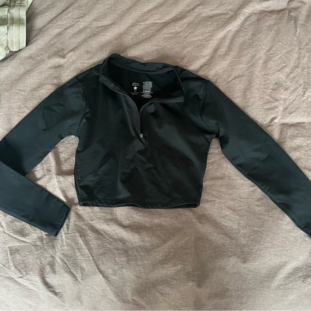 South Beach australian brand cropped workout thermal long sleeve